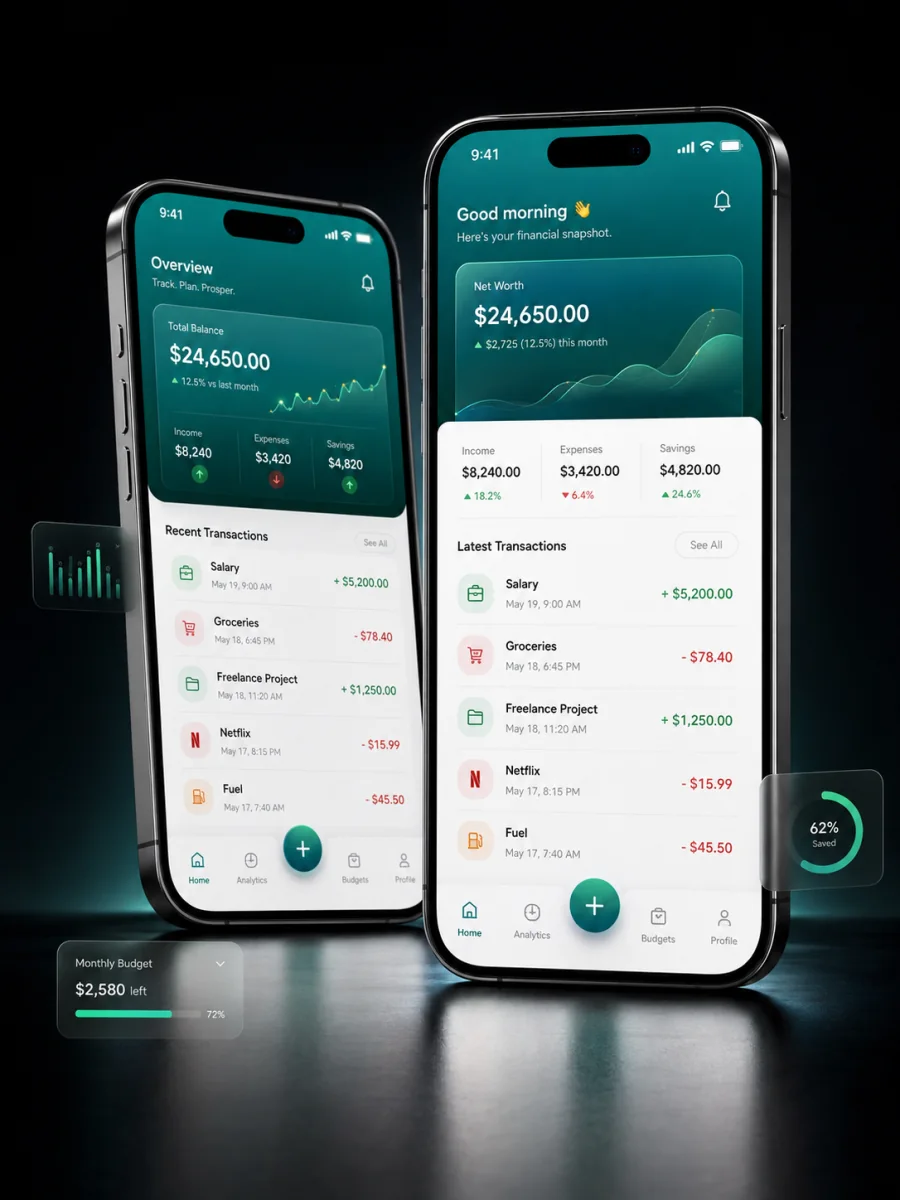 Expenze app preview